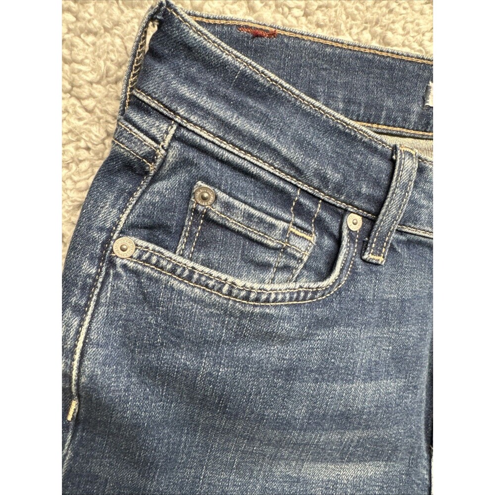 7 For All Mankind Dojo Jeans Womens 28 Blue Flare Leg Stretch Denim 7U451767 NWT - Picture 8 of 11